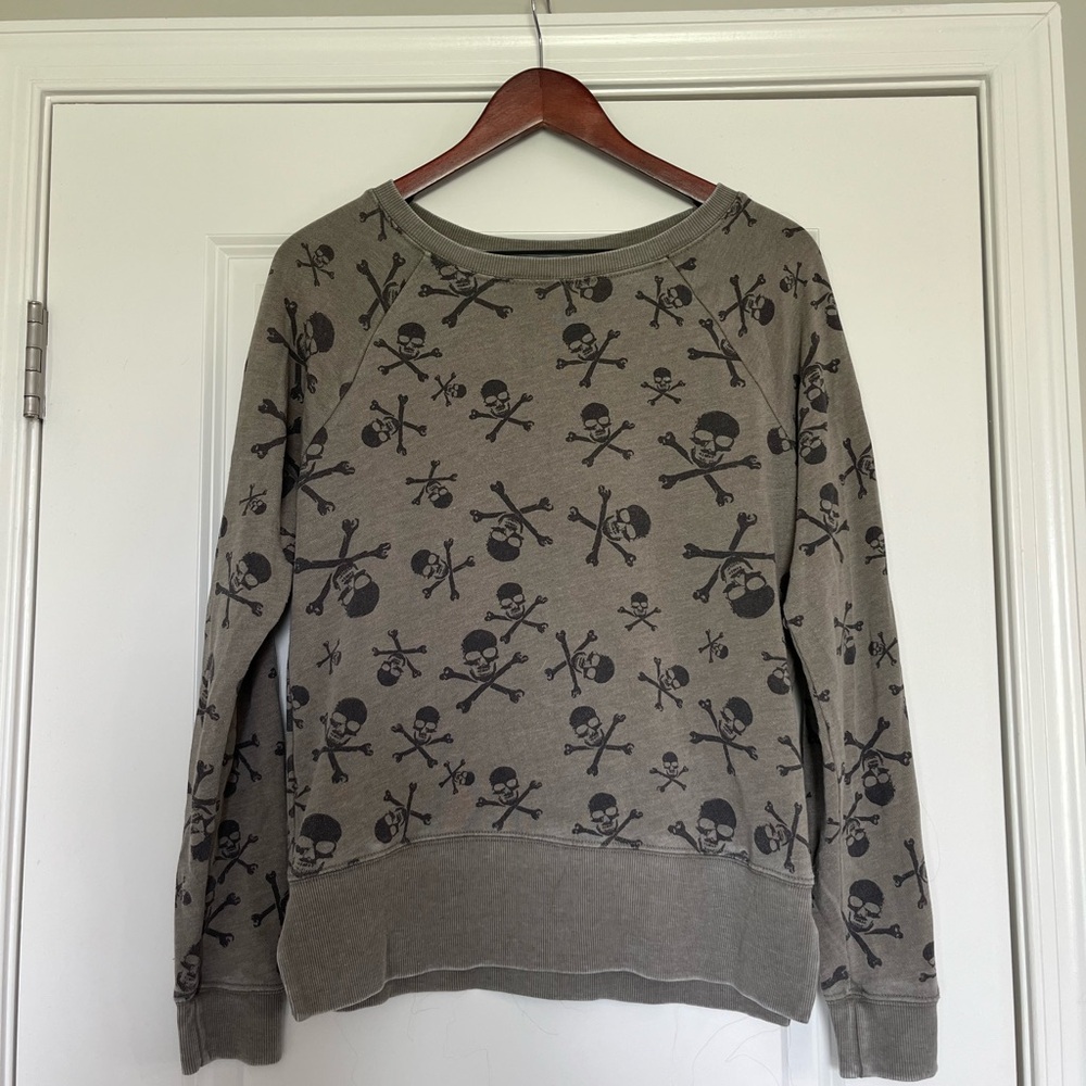 Halloween Skull Pattern Sweatshirt